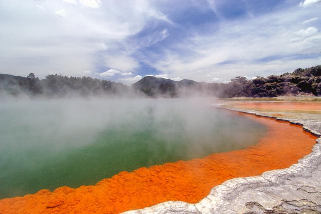 The "champagne pool" in Wai-O-Tapu-Wonderland, New Zealand