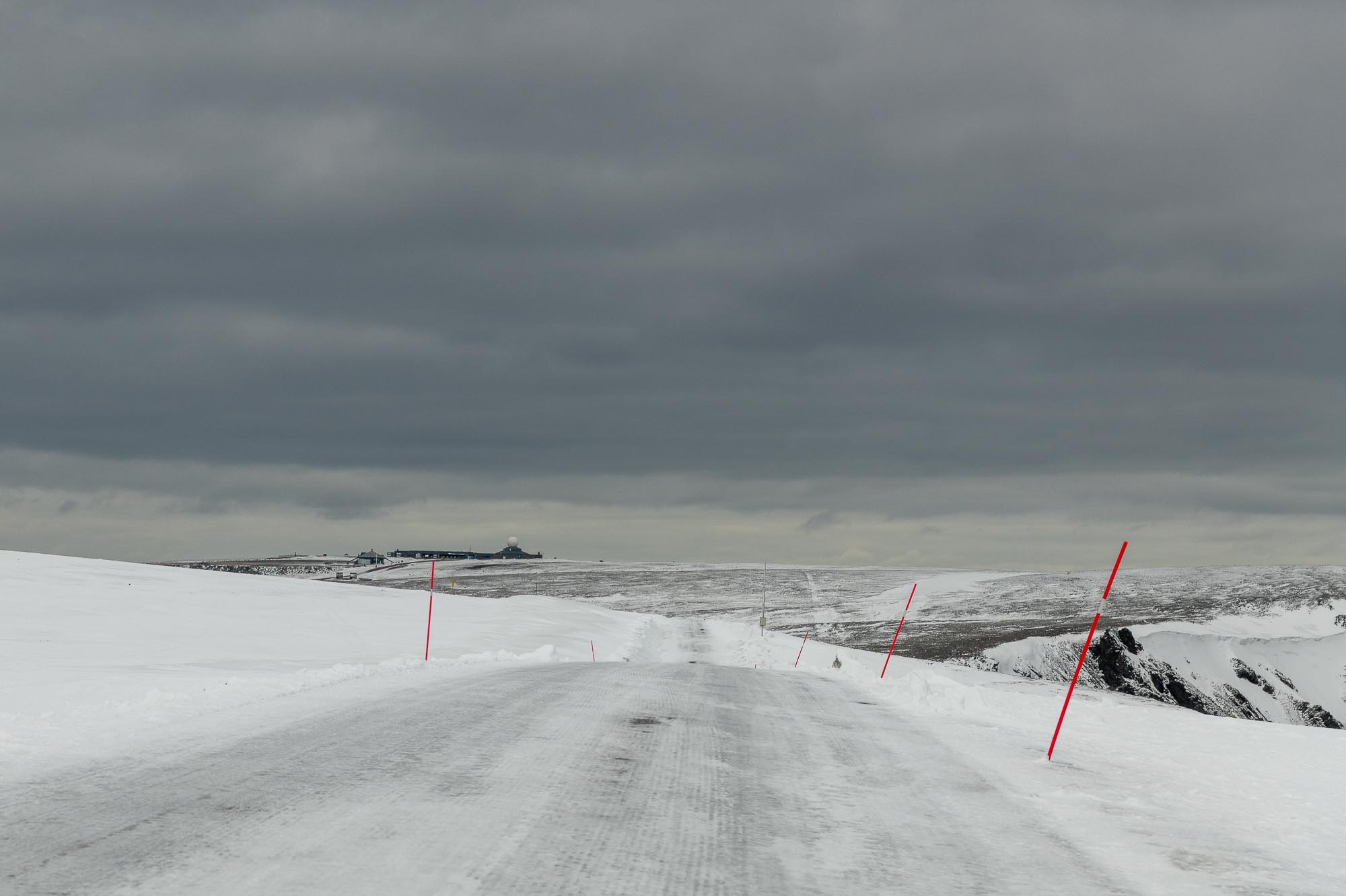 Die letzten Kilometer zum Nordkap über Schnee und Eis