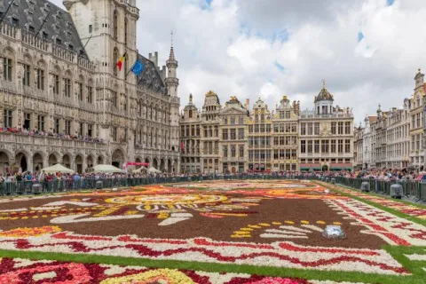 NFT 040: The large square of Brussels in the sea of flowers