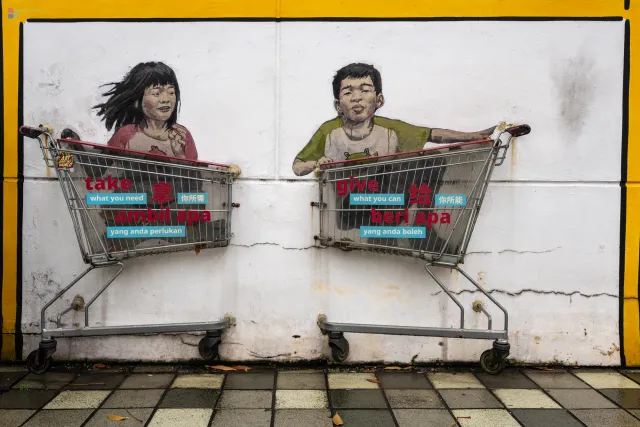 Streetart im Malayiischen Viertel