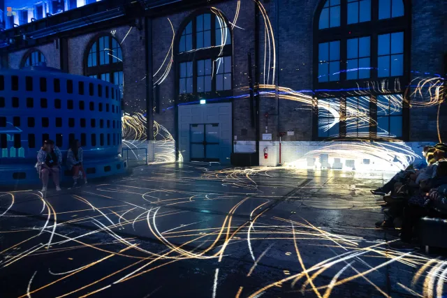 Lichtshow in der Power Station