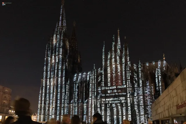Dona Nobis Pacem – Licht des Friedens am Kölner Dom