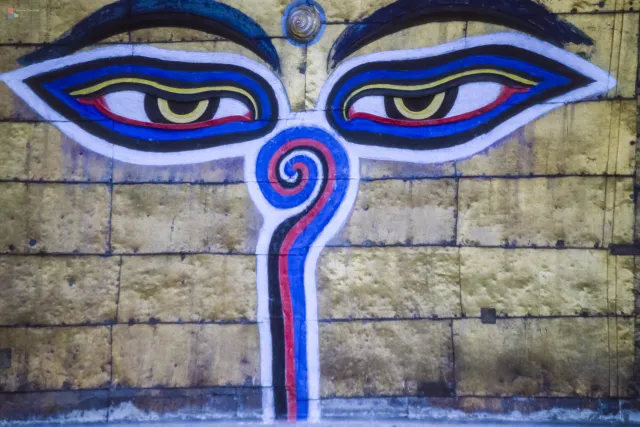 Swayambhunath – die Augen über Kathmandu