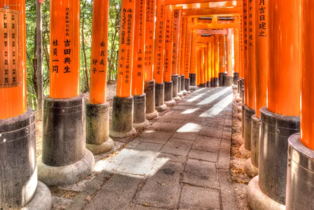 Die letzten Sonnenstrahlen durchdringen die Toris