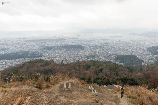 Feuerstelle des Daimonji-Feuerzeichens