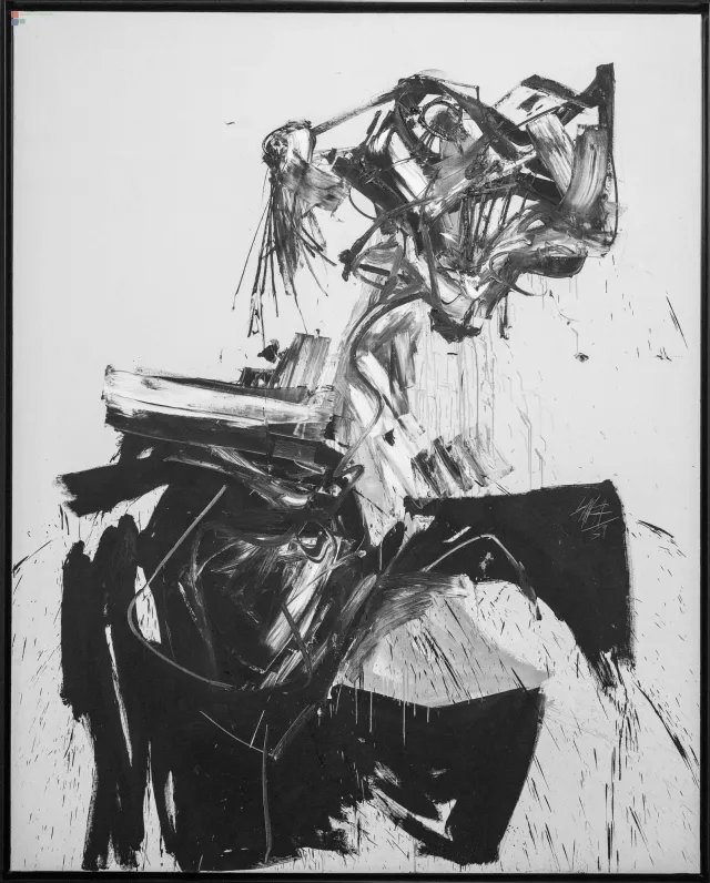 Antonio Saura (Huesca 1930 – Cuenca 1998) Brigitte Bardot, 1959 Öl auf Leinwand