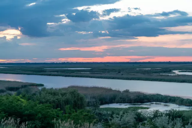 Sunset in the Danube Delta