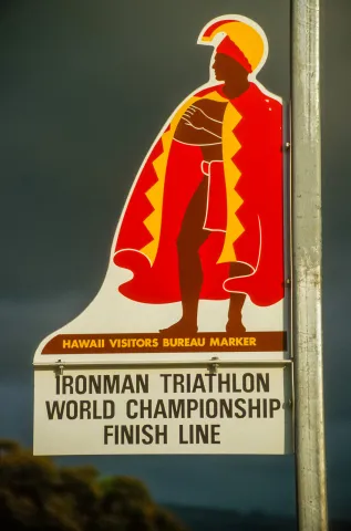 Ironman finish line