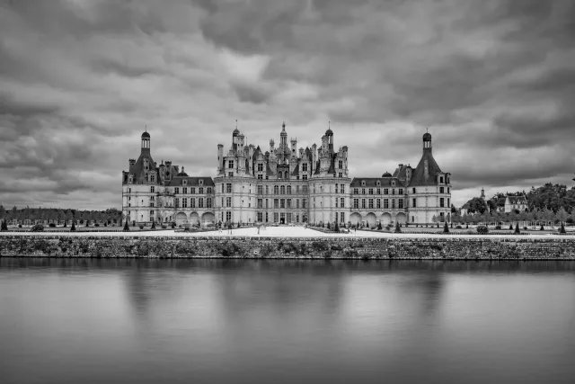 Chambord Castle in infrared