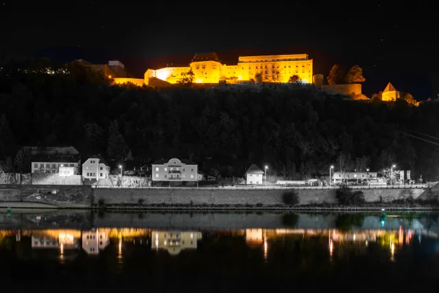 The castle in Passau above the Danube