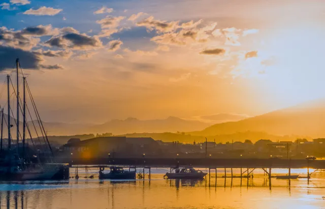 Sunset on the Beagle Channel