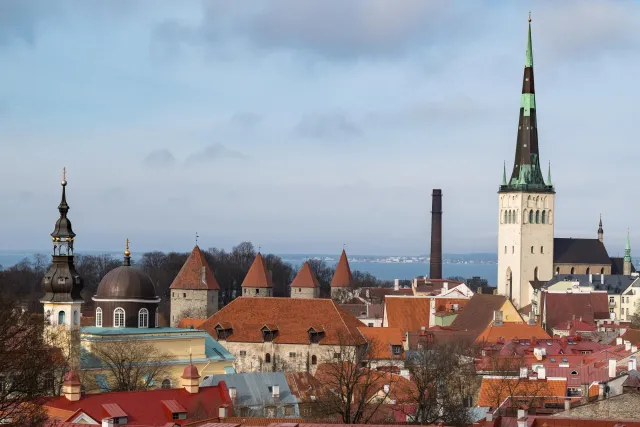 View of the old town of Tallinn