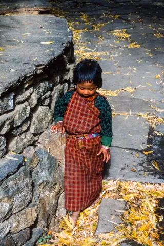 Child in the Rinpung Dzong