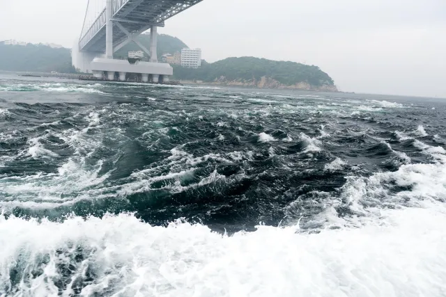 Face to face with the Naruto whirlpool