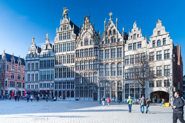 Gildehäuser am Großen Markt in Antwerpen