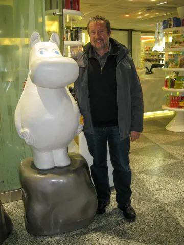 Jürgen with Moomin