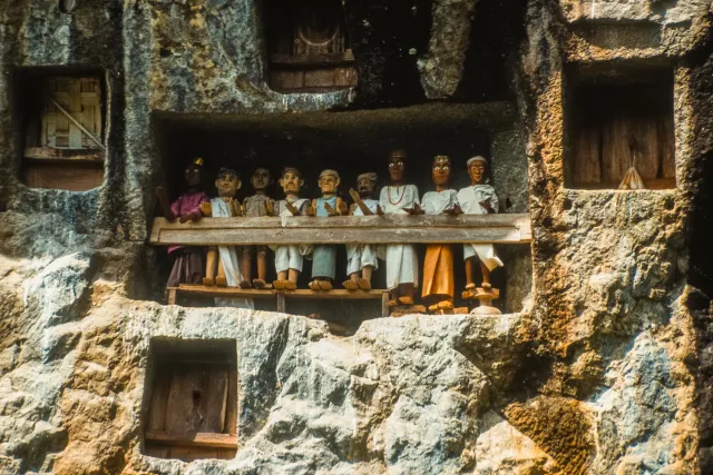 Tau-Taus, grave figures, in the Tanah Toraja highlands on Sulawesi