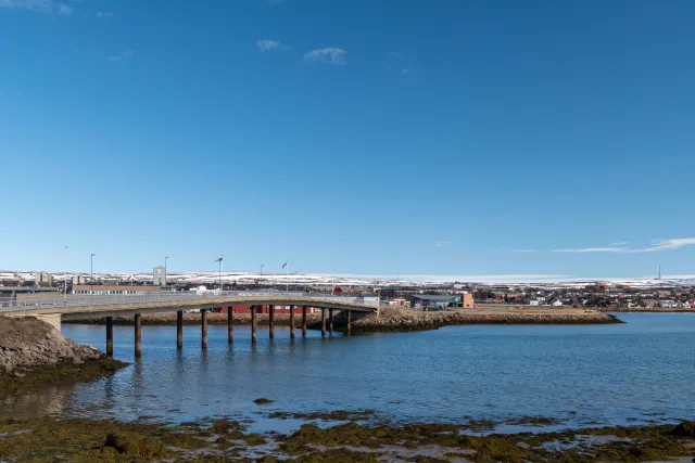 The bridge from Vadsø to the island of Vadsøya