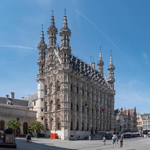 Das Rathaus von Löwen in Belgien