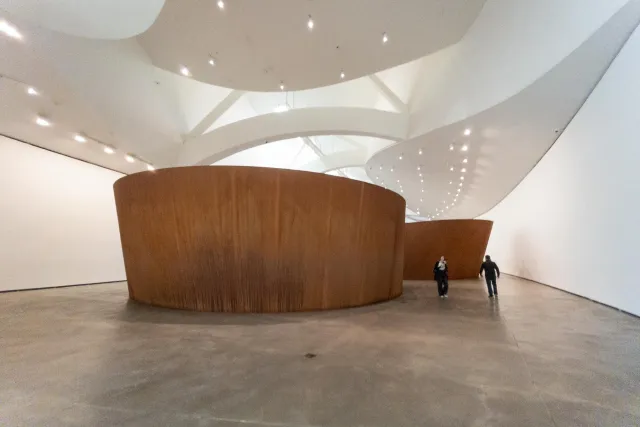 The installations by Richard Serra