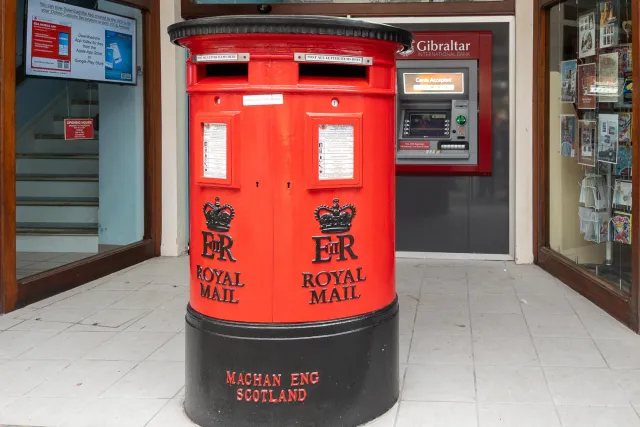 Briefkasten der Royal Mail