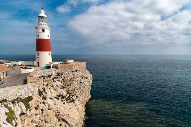 Leuchtturm am Punkt Europa in Gibraltar