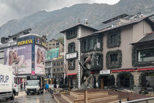 In der Innenstadt von Andorras Hauptort