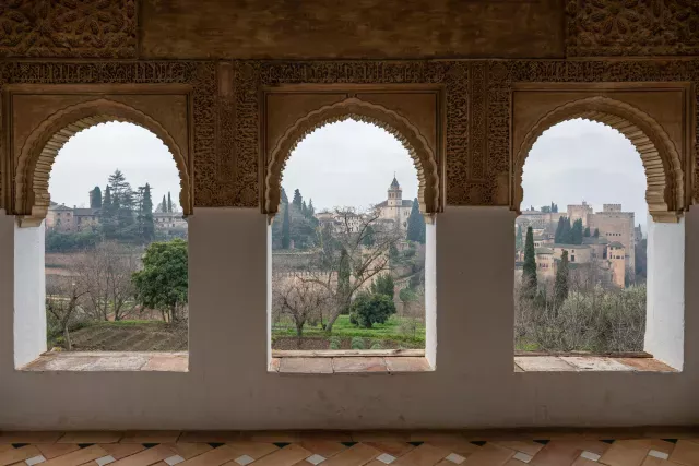 Die maurische Architektur in den Gärten des Generalife