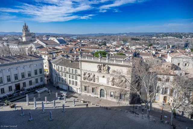 Views from the roof vault of the Papal Palace