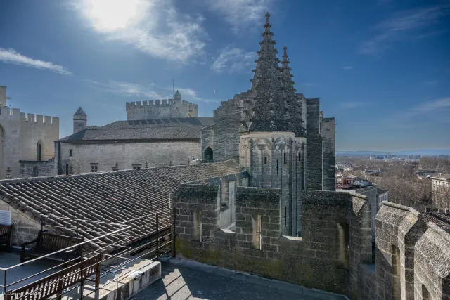 Views from the roof vault of the Papal Palace