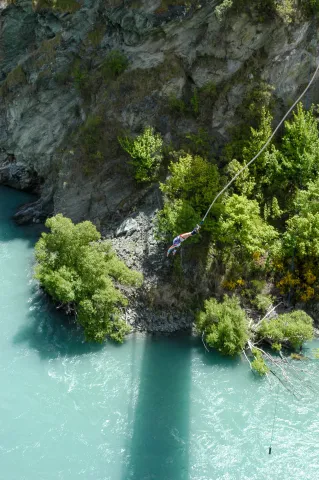 The jump from the Kawarau Bridge