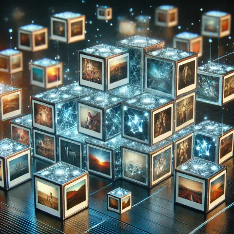 The digital archive preserved as a legacy on a blockchain (e.g., Cardano)