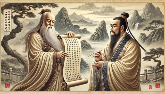 Laozi und Konfuzius