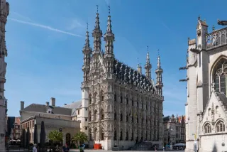 Das Rathaus von Löwen in Belgien