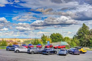 Aufstellung im "Schaufelrad" beim Tagebau Garzweiler